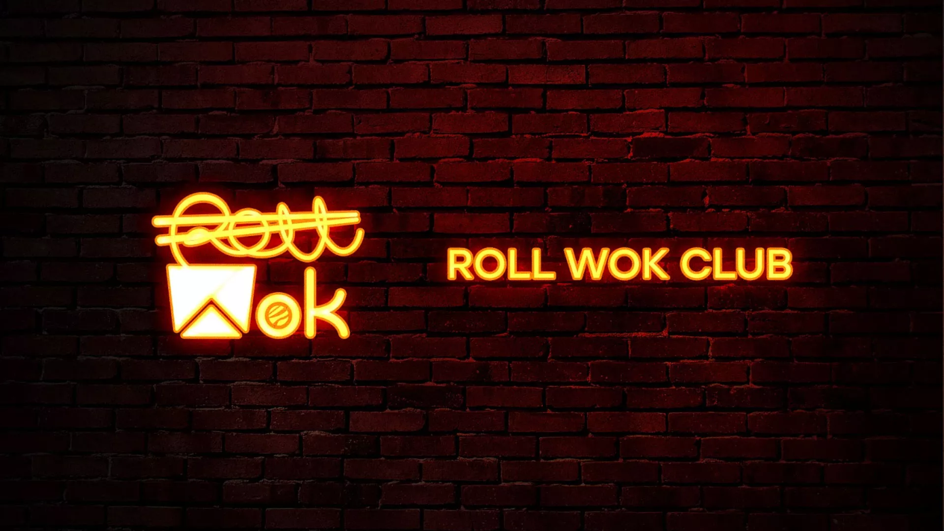 Разработка интерьерной вывески суши-бара «Roll Wok Club» в Апатитах